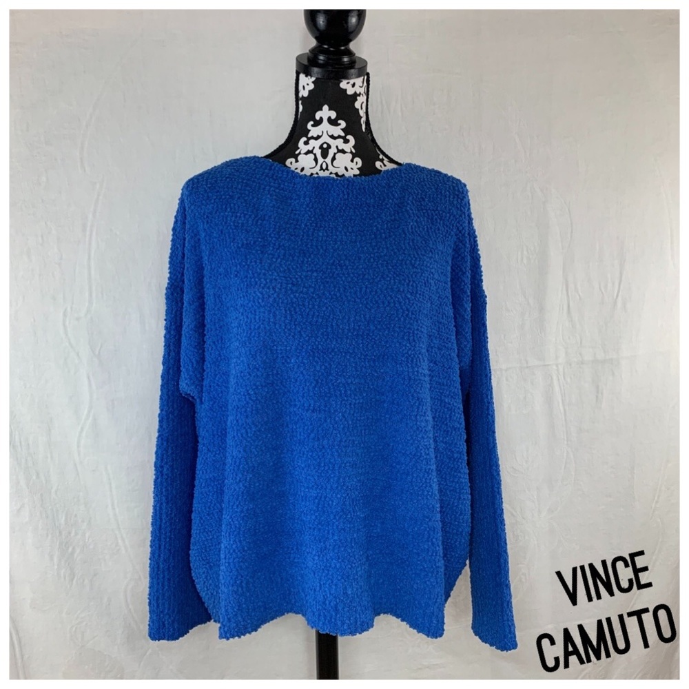 Deep River Teddy Yarn Boat Neck Soft Sweater  XL